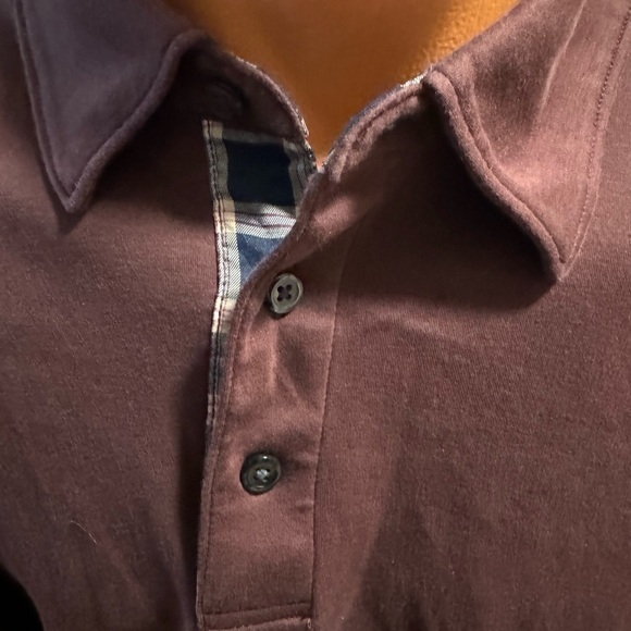 UNTUCKit Damaschino Polo Shirt Mens L Long Sleeve Wrinkle-Free Contrast Placket - Picture 12 of 16